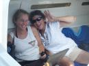 Lisa KI4ZFD (left) and Gayle KJ4KRZ (right) having fun at FD.